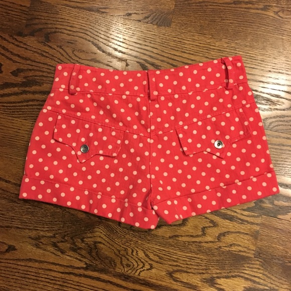 NWT LF hysteria red and white polka dot shorts - Picture 4 of 6